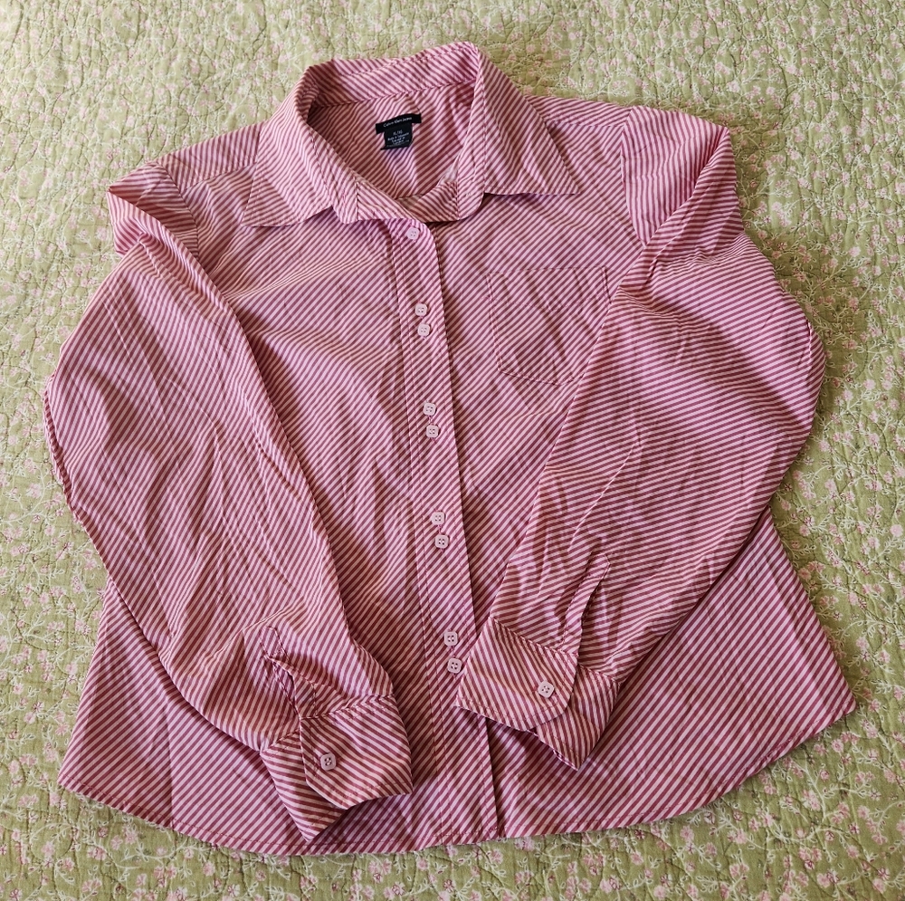 Calvin Klein Jeans Striped Red Women's Shirt Size XL/XG - Picture 13 of 15